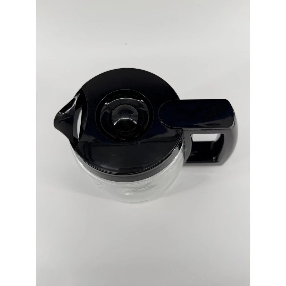 Cuisinart 12 Cup Replacement Glass Carafe Black Handle Lid Coffee Maker Part